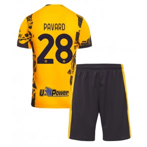 Inter Milan Benjamin Pavard #28 Dětské Alternativní dres komplet 2024-25 Krátký Rukáv (+ trenýrky)